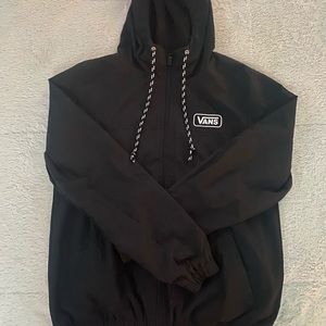 black vans windbreaker